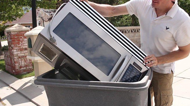 Cómo reciclar un microondas